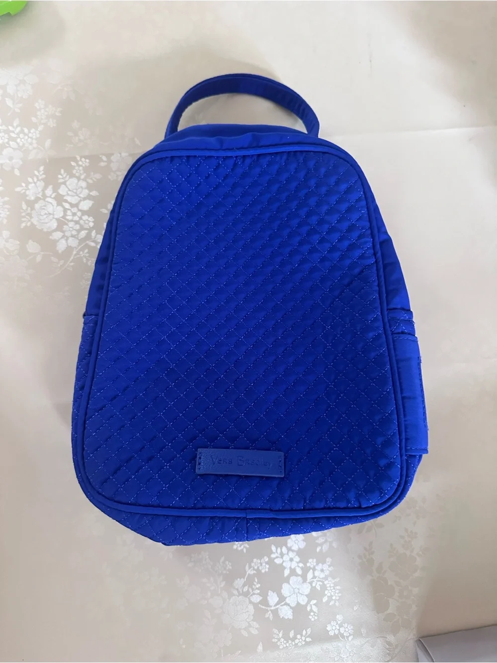 Vera Bradley Quilted Royal Blue lunch box